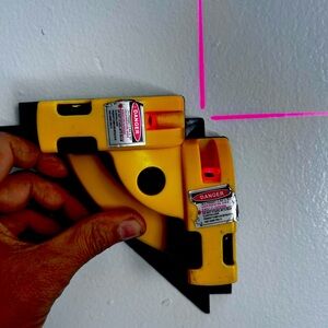 Yellow Laser Level Square Tool